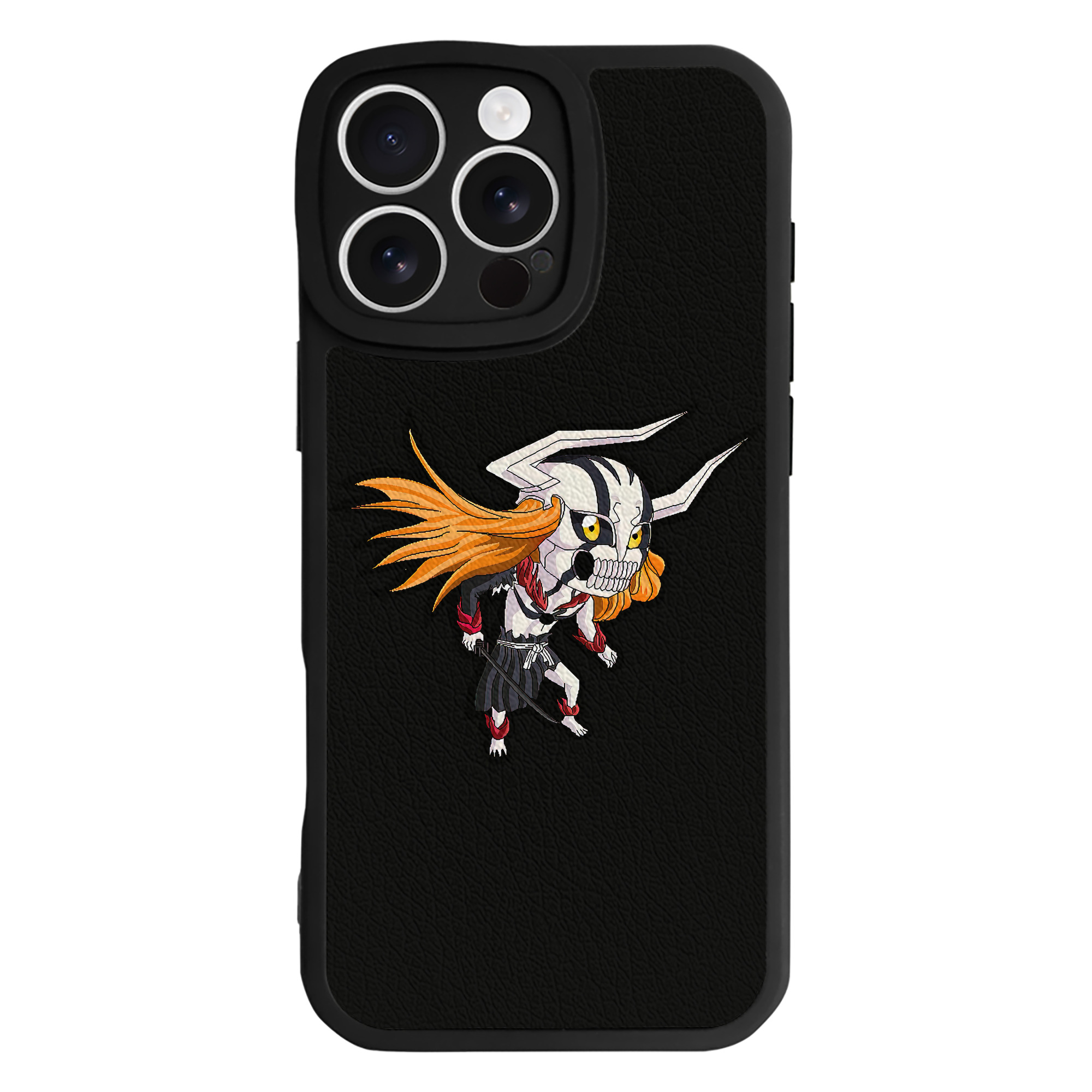 ブリーチ 黒崎一護（くろさき いちご）BLEACH Kurosaki Ichigo 【iPhone 16シリーズ対応】シリコンスマホケース（レザー調） 材質：シリコン